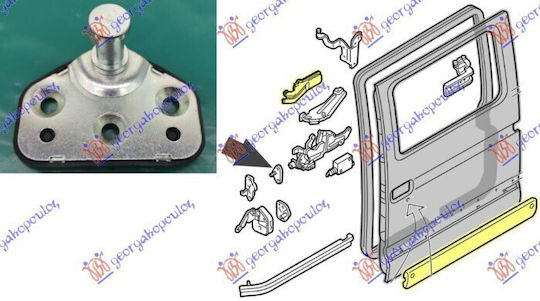 Заключване на вратата Opel Мовано Renault Майстор 2003-2010 7700351346
