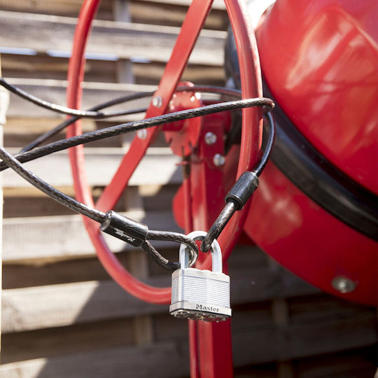 Master Lock Αντικλεπτική Κουλούρα Μοτοσυκλέτας με Μήκος 300εκ. Μαύρο Χρώμα