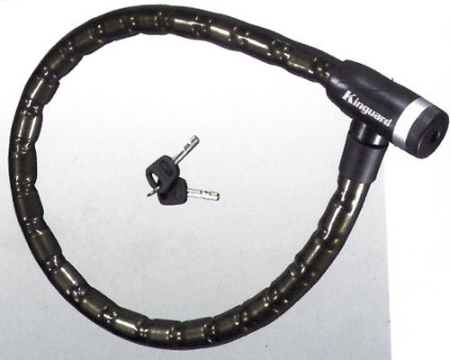 Kinguard 150cm Motorcycle Chain Lock Motorcycle Chain Lock with 25mm Pin in Black 222-00-32015