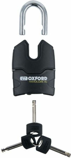 Oxford Hardcorex13 Αντικλεπτική Αλυσίδα Μοτοσυκλέτας με Κλειδαριά και Μήκος 200εκ. Μαύρο Χρώμα