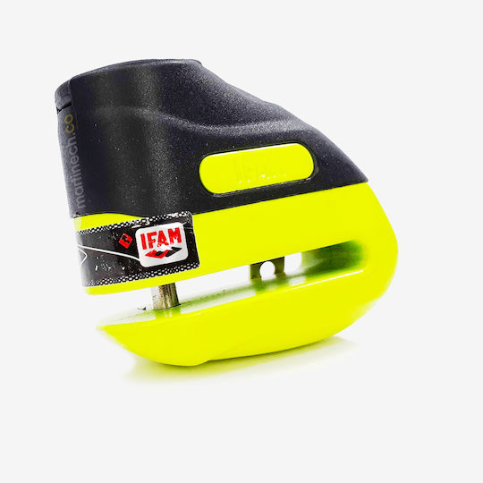 IFAM Road 75C Motorcycle Disc Brake Lock in Yellow