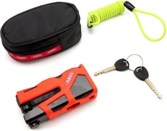 Abus 77 Sledg Grip Κλειδαριά Δισκόφρενου Μοτοσυκλέτας με Διάμετρο Πείρου 13mm Πορτοκαλί Χρώμα