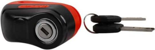 SXP MD02 Motorcycle Disc Brake Lock with 5.5mm Pin in Red