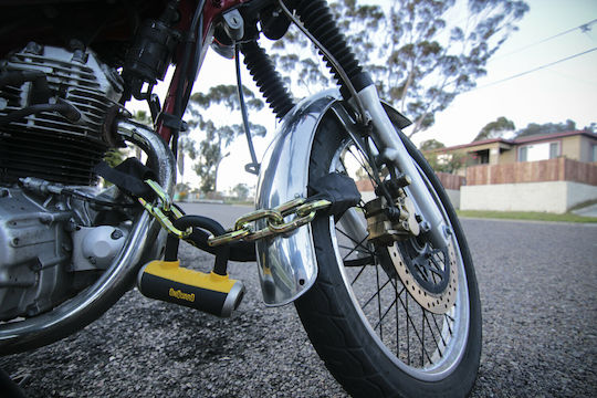 OnGuard Beast 180cm Motorcycle Anti-Theft Chain with Lock in Black