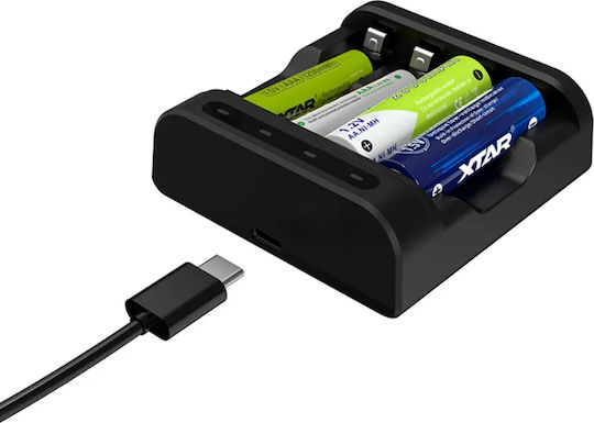 XTAR Charger 4 Batteries Li-ion/Ni-MH Size AA/AAA