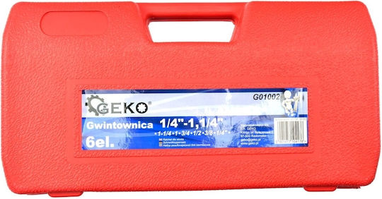 Geko Ratschen- & Steckschlüssel-Sets 1\4" & 3\8" & 1\2" & 3\4" & 1" 6Stück