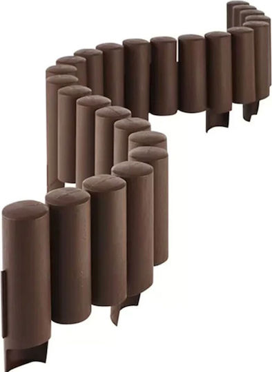 Prosperplast Plastic Garden Border in Brown Color xcm