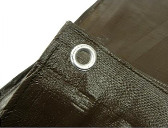 Geko Waterproof Tarpaulin 200gr/m² 12x10m. Heavy Duty Brown