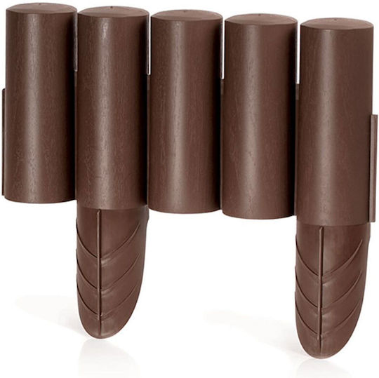 Prosperplast Plastic Garden Border in Brown Color xcm
