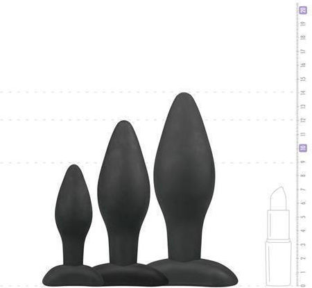 Easytoys Anal Plugs Set Small Black