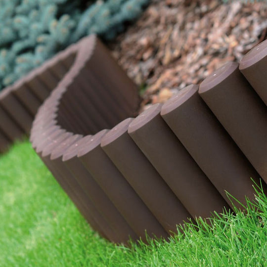 Prosperplast Plastic Garden Border in Brown Color xcm