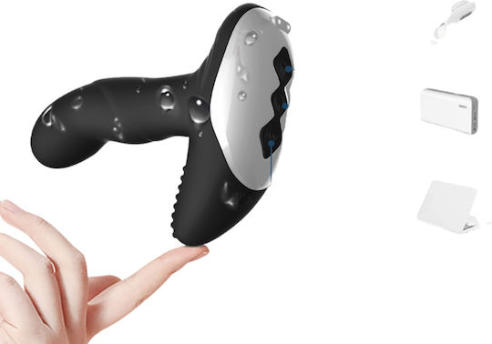 Kinksters Dop Anal cu Funcție Wireless și Vibrație Neagră