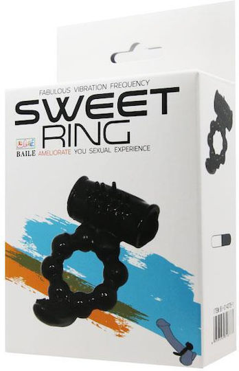 Pretty Love Sweet Ring Vibrant Inel Cock Negru BI-014075-1