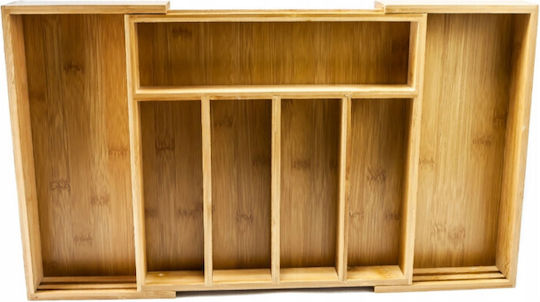 KING Hoff Opening Wooden Drawer Cutlery Tray 52x31x5cm Beige