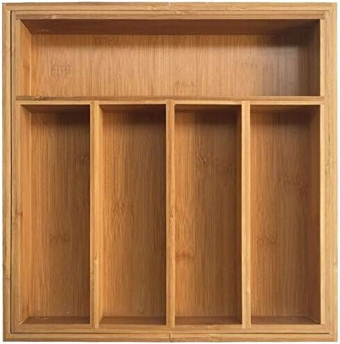 KING Hoff Opening Wooden Drawer Cutlery Tray 52x31x5cm Beige