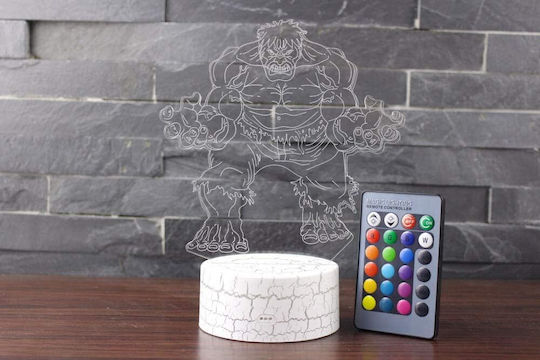 Incerible Hulk Marvel LED RGB 3D Illusion Decorative Table Lamp Incerible Hulk Marvel LED RGB 3D Illusion Decorative Table Lamp