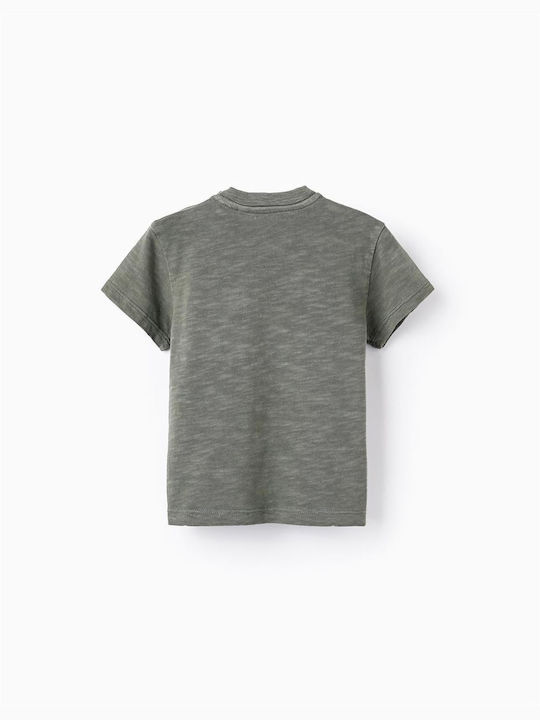 Zippy Kids Blouse Short Sleeve Dark Grey