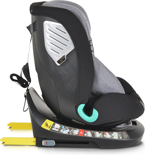 Cangaroo Quill 360° Baby Car Seat i-Size with Isofix Gray