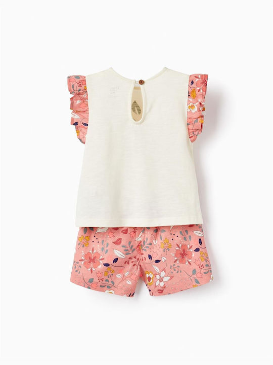 Zippy Kinder Set mit Shorts Sommer 2Stück ecru