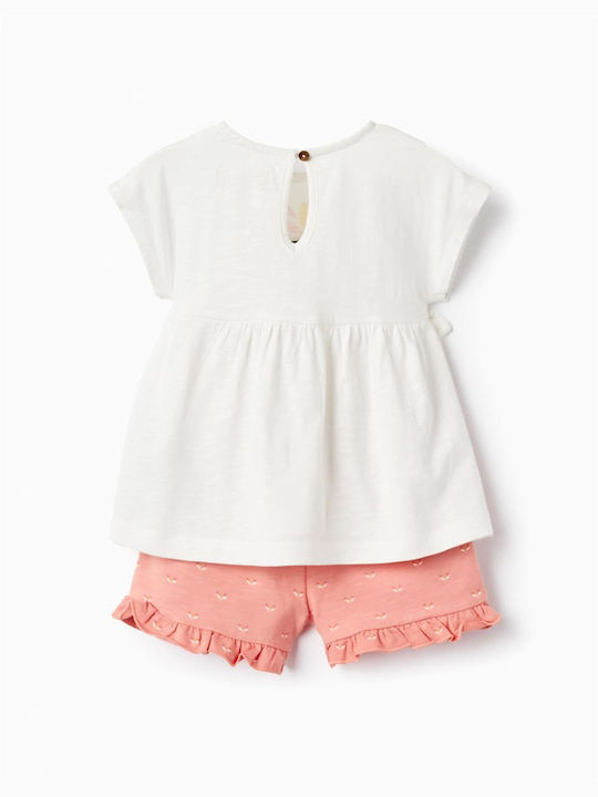 Zippy Kinder Set mit Shorts Sommer 2Stück ecru