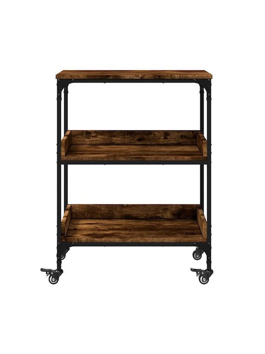 vidaXL Kitchen Trolley Wooden Brown 60x41x80.5cm
