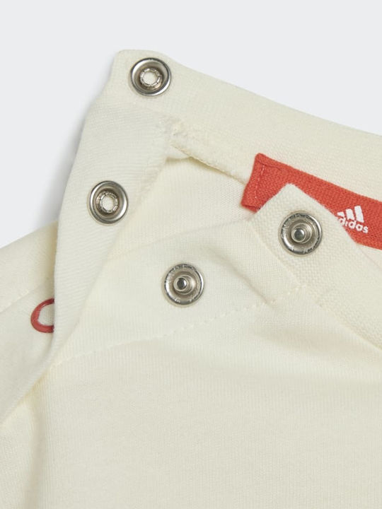 Adidas Kinder Set mit Shorts Sommer 2Stück Ivory