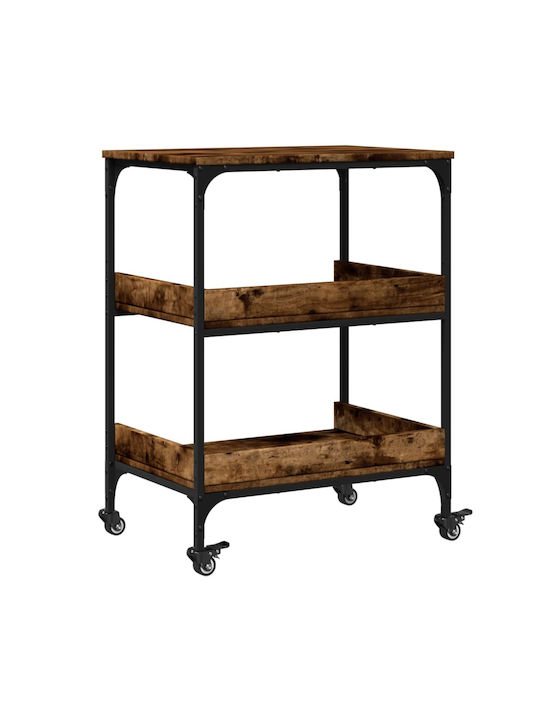 vidaXL Kitchen Trolley Wooden Brown 60x41x80.5cm