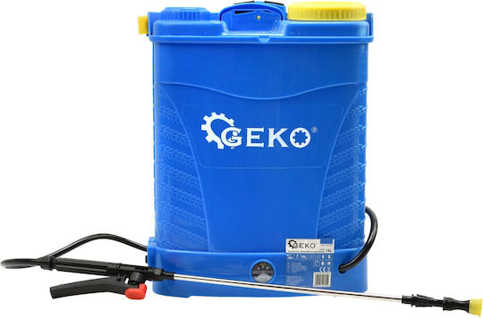 Geko Backpack Sprayer 12V with Battery 12Ah with Capacity 16lt in Light Blue color