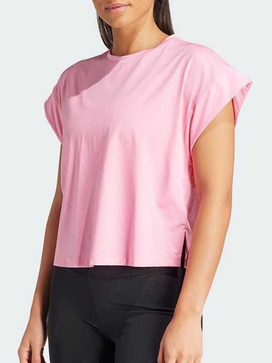 Adidas Studio Damen Sportlich T-shirt Pink