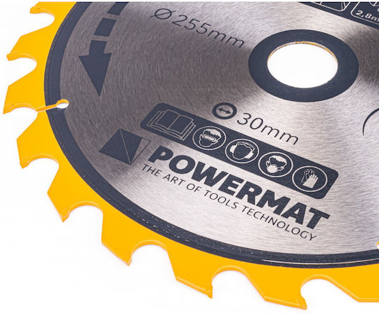Powermat Schneidscheibe Holz mit 24 Zähnen 255mm