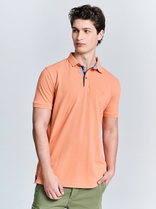 Staff Men's Short Sleeve Blouse Polo Orange