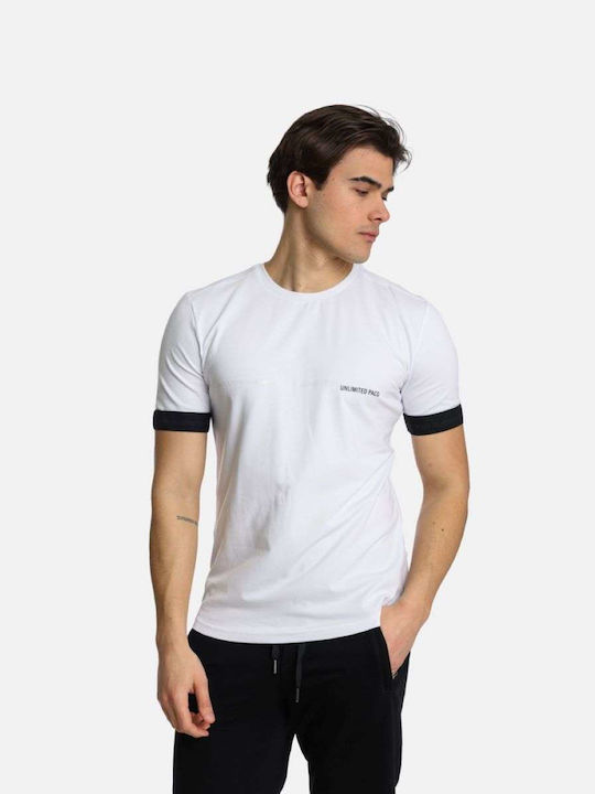 Paco & Co Herren T-Shirt Kurzarm Weiß