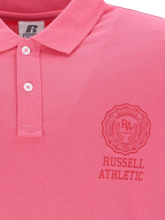 Russell Athletic Ανδρική Μπλούζα Polo Ροζ