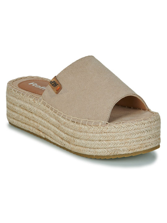 Refresh Women's Flat Sandals in Beige Color