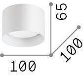 Ideal Lux Einzel LED Spot in Silber Farbe