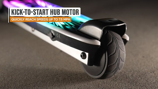 Razor Color Rave Trotinetă Electrică Pentru Copii Cu Viteză Maximă De 12km/h Și Autonomie De 6km În Culoare Argintie