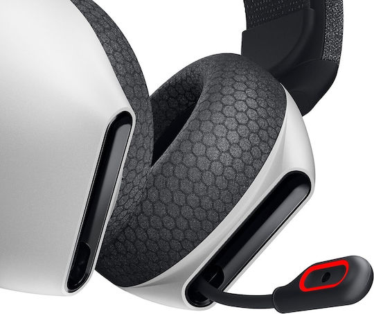 Dell Alienware AW720H Ασύρματο Over Ear Gaming Headset με σύνδεση USB Lunar Light for PC