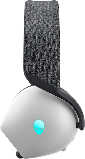 Dell Alienware AW720H Ασύρματο Over Ear Gaming Headset με σύνδεση USB Lunar Light for PC