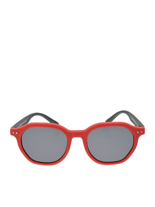 Oliver Peoples Unisex Sunglasses with Red Plastic Frame and Gray Lens OV2024CT 18002C
