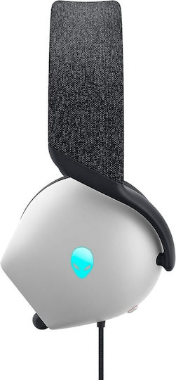 Dell Alienware AW520H Über Ohr Gaming-Headset mit Verbindung 3,5mm Lunar Light für PC