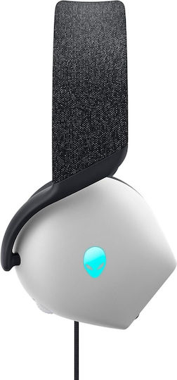 Dell Alienware AW520H Über Ohr Gaming-Headset mit Verbindung 3,5mm Lunar Light für PC