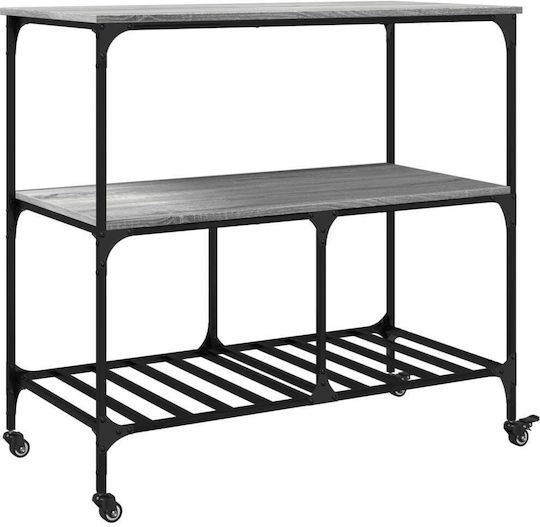 vidaXL Commercial Kitchen Food Cart H95xW100xD50cm