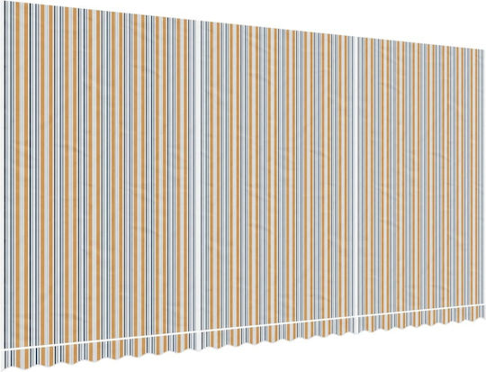 vidaXL Replacement Awning Multicolour with PU Coating 3x6m