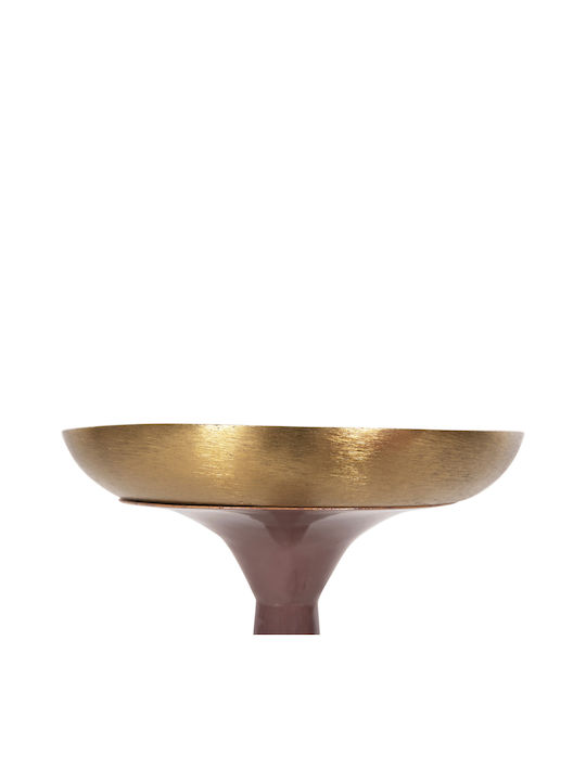 HomeMarkt Guntur Candle Holder Metal in Gold Color 20.5x20.5x68cm 1pcs