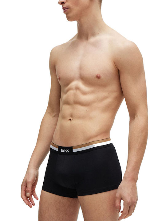 Hugo Boss Ανδρικά Μποξεράκια Μαυρο 3Pack