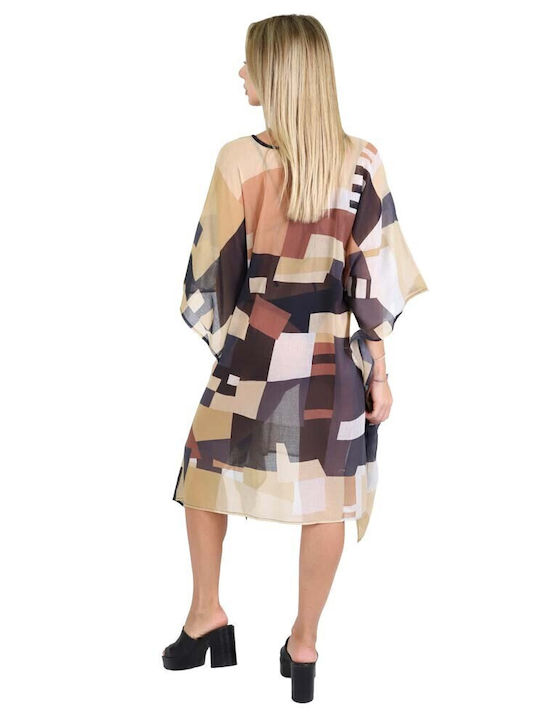 Aquablue Women's Caftan Beachwear Bordeaux