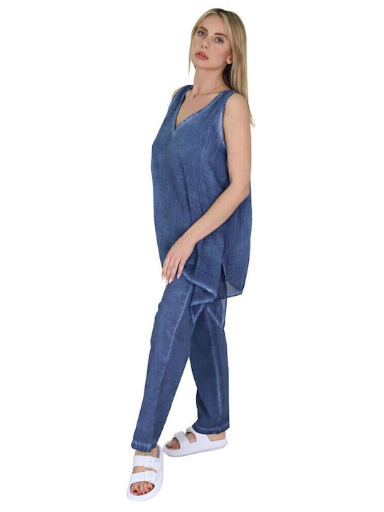 Aquablue Damen Top Strand Blue