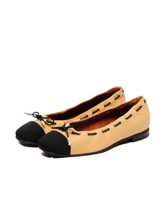 Alpe Leather Ballerinas Brown