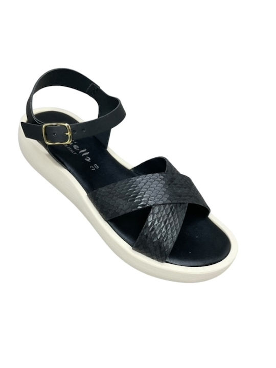 Smart Steps Women's Flat Sandals in Black Color