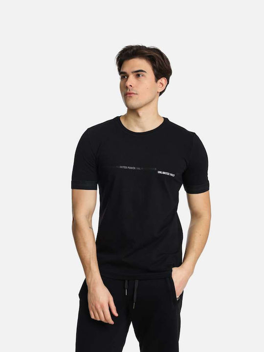 Paco & Co Ανδρικό T-shirt Κοντομάνικο Black